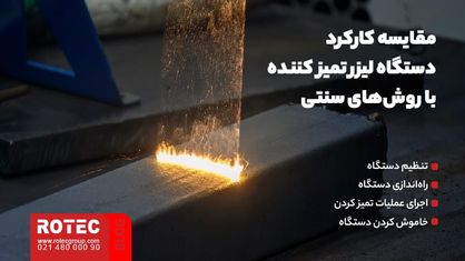 مقایسه دستگاه لیزر تمیز کننده و روشهای سنتی